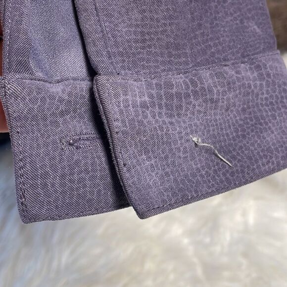 Alfred Dunner Ladies Petite Plum Long Sleeve Shirt Jacket, Size 16P, Purple - Picture 4 of 8